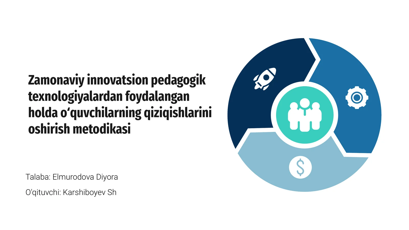 Zamonaviy innovatsion pedagogik texnologiyalardan foydalangan holda oʻquvchilarning qiziqishlarini oshirish metodikasi