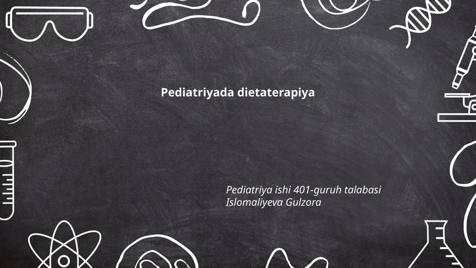 Pediatriyada dietaterapiya
