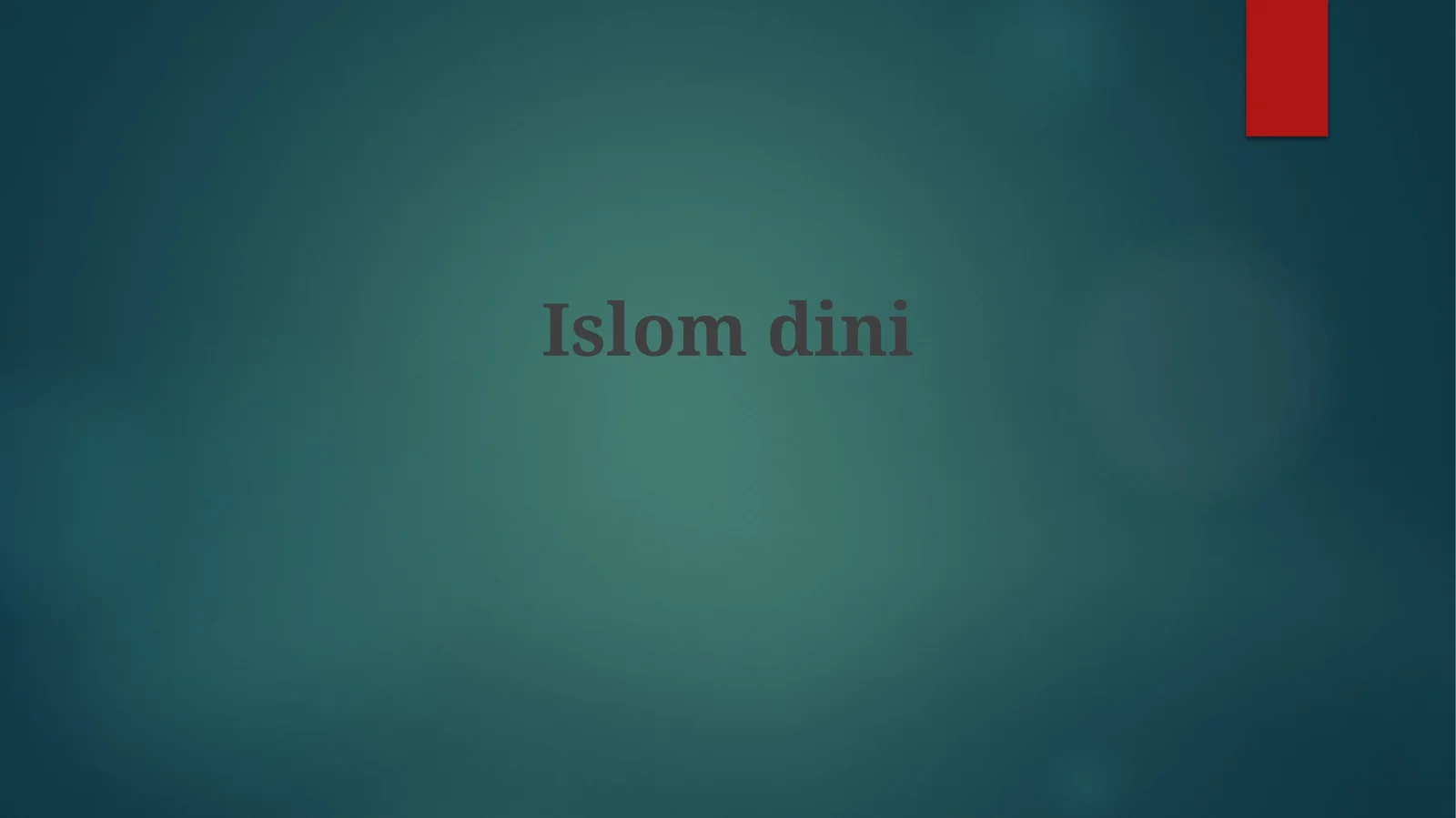 Islom E'tiqodlari va Amallari
