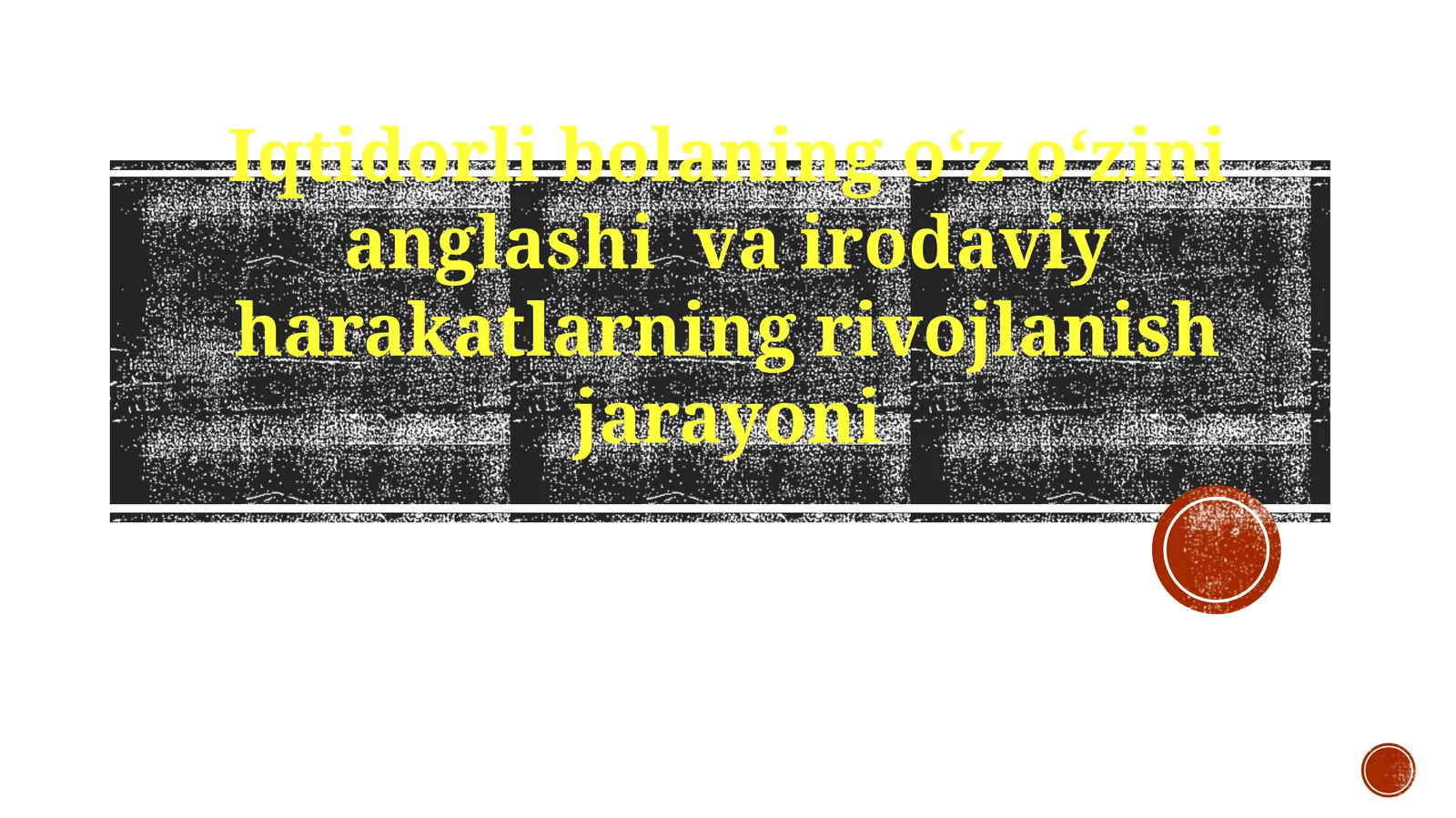 Iqtidorlibolaningoʻzoʻzinianglashivairodaviyharakatlarningrivojlanishjarayoni