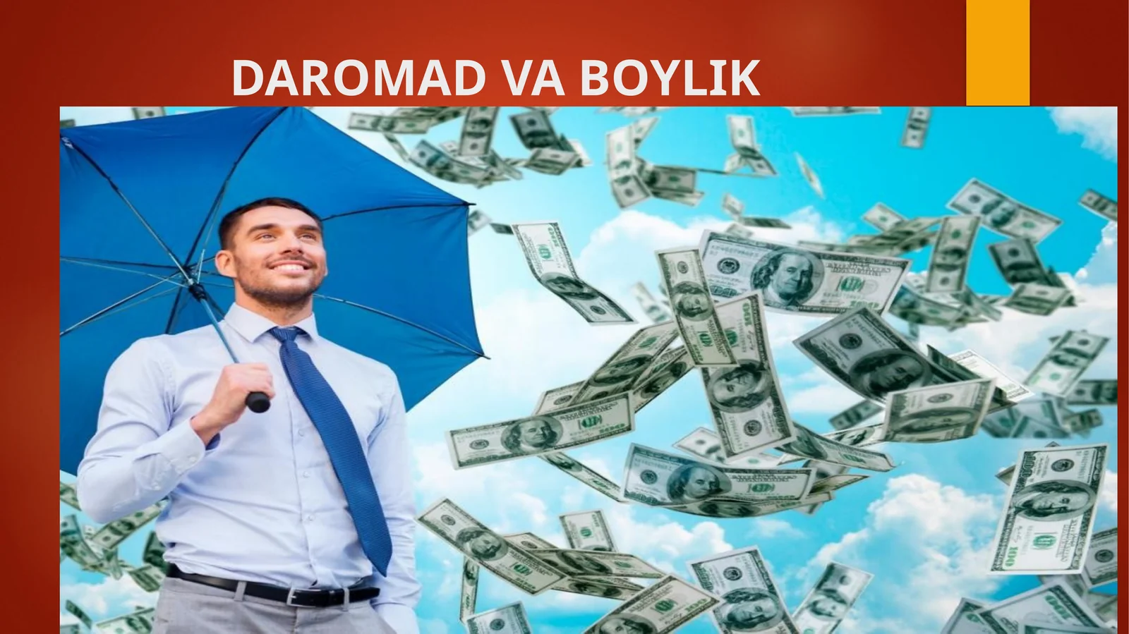 8-sinf Iqtisod dars ishlanma. Daromad va boylik
