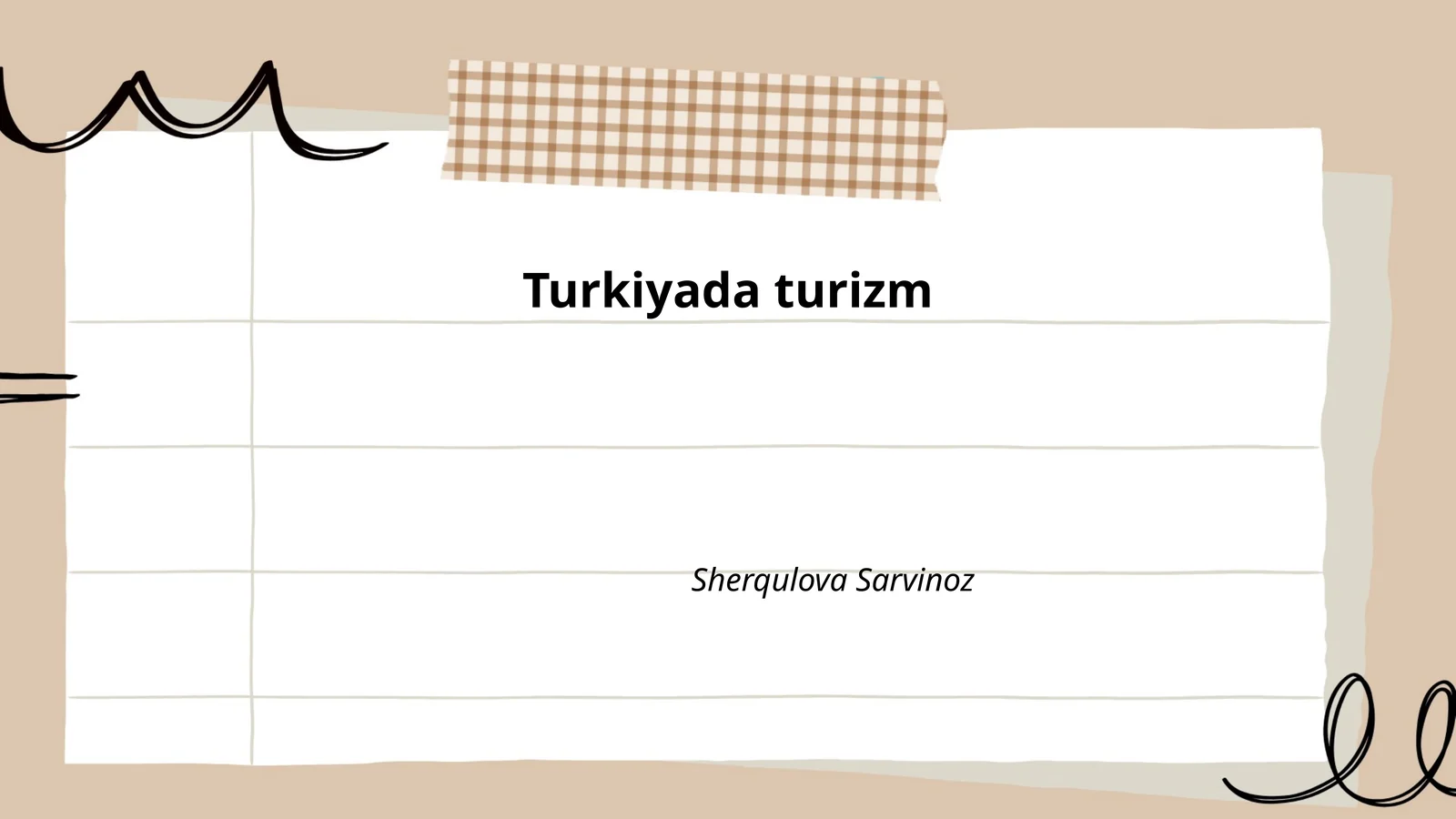 Turkiyada dam olish maskanlari