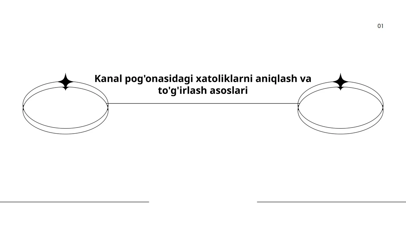 Kanal pog'onasidagi xatoliklarni aniqlash va to'g'irlash asoslari