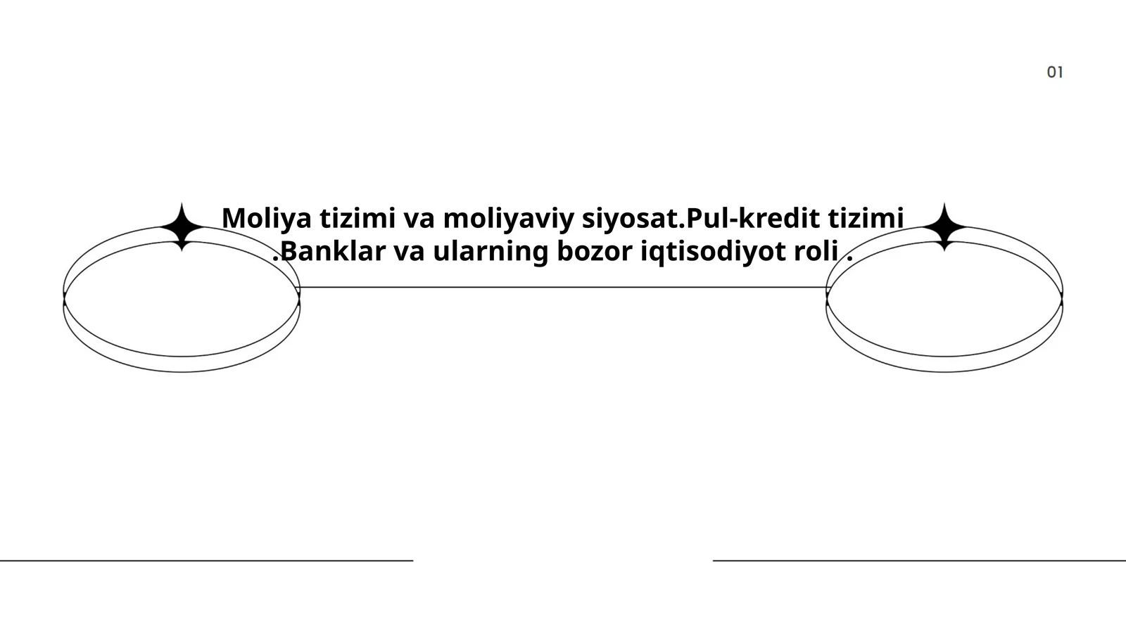 Moliya tizimi va moliyaviy siyosat
