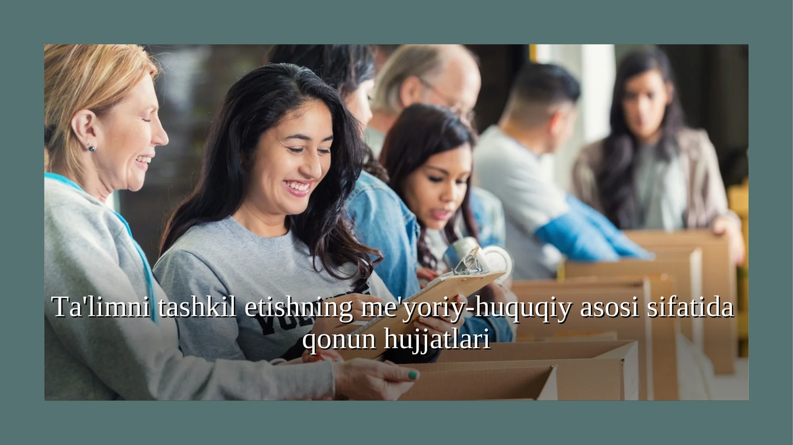 Ta'limni tashkil etishning me'yoriy-huquqiy asosi sifatida qonun hujjatlari