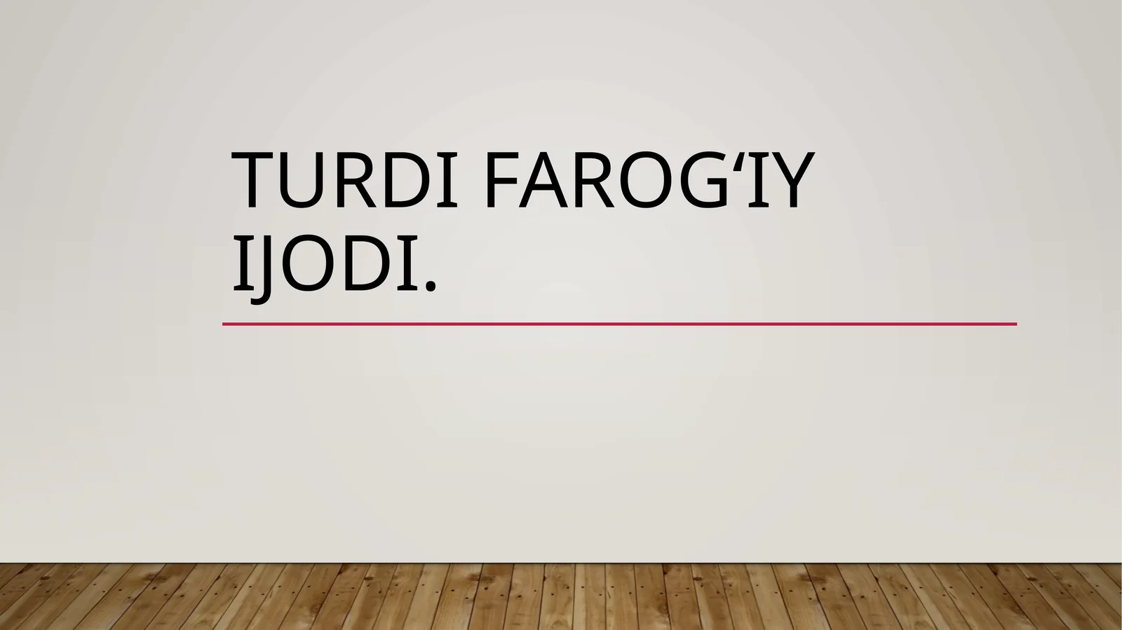 TurdiFarogʻiyijodi