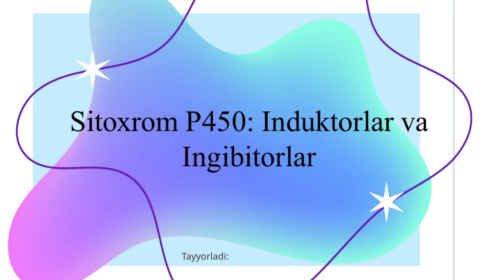 Induktor | CYP450 izoenzimi | Misol