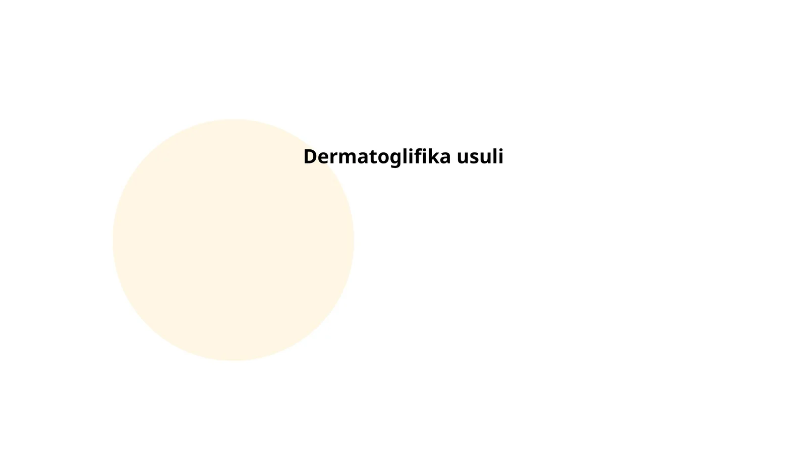 Dermatoglifika usuli