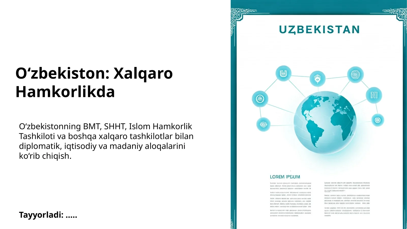 Xalqaro Hamkorlikda