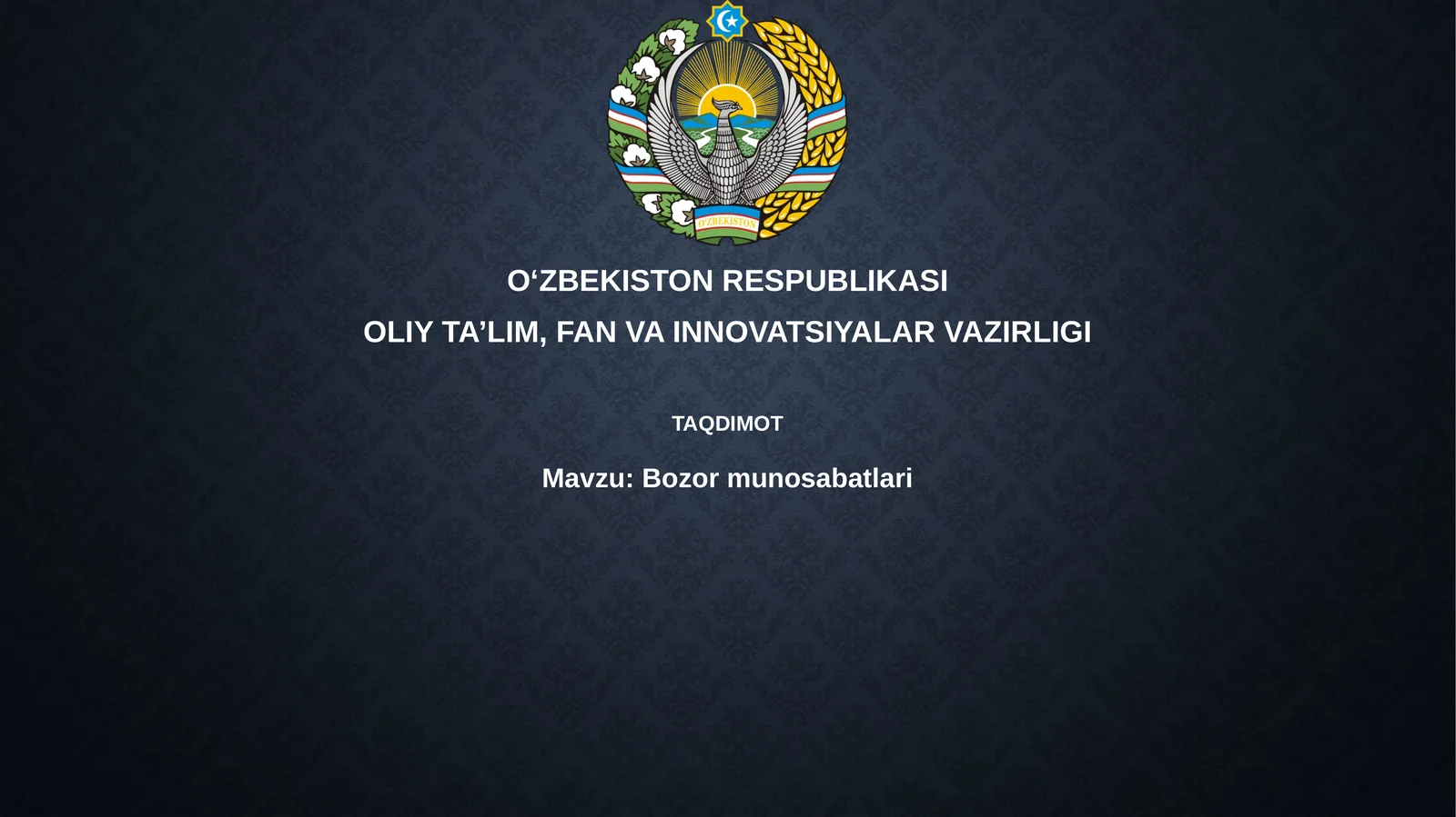 Bozor munosabatlari