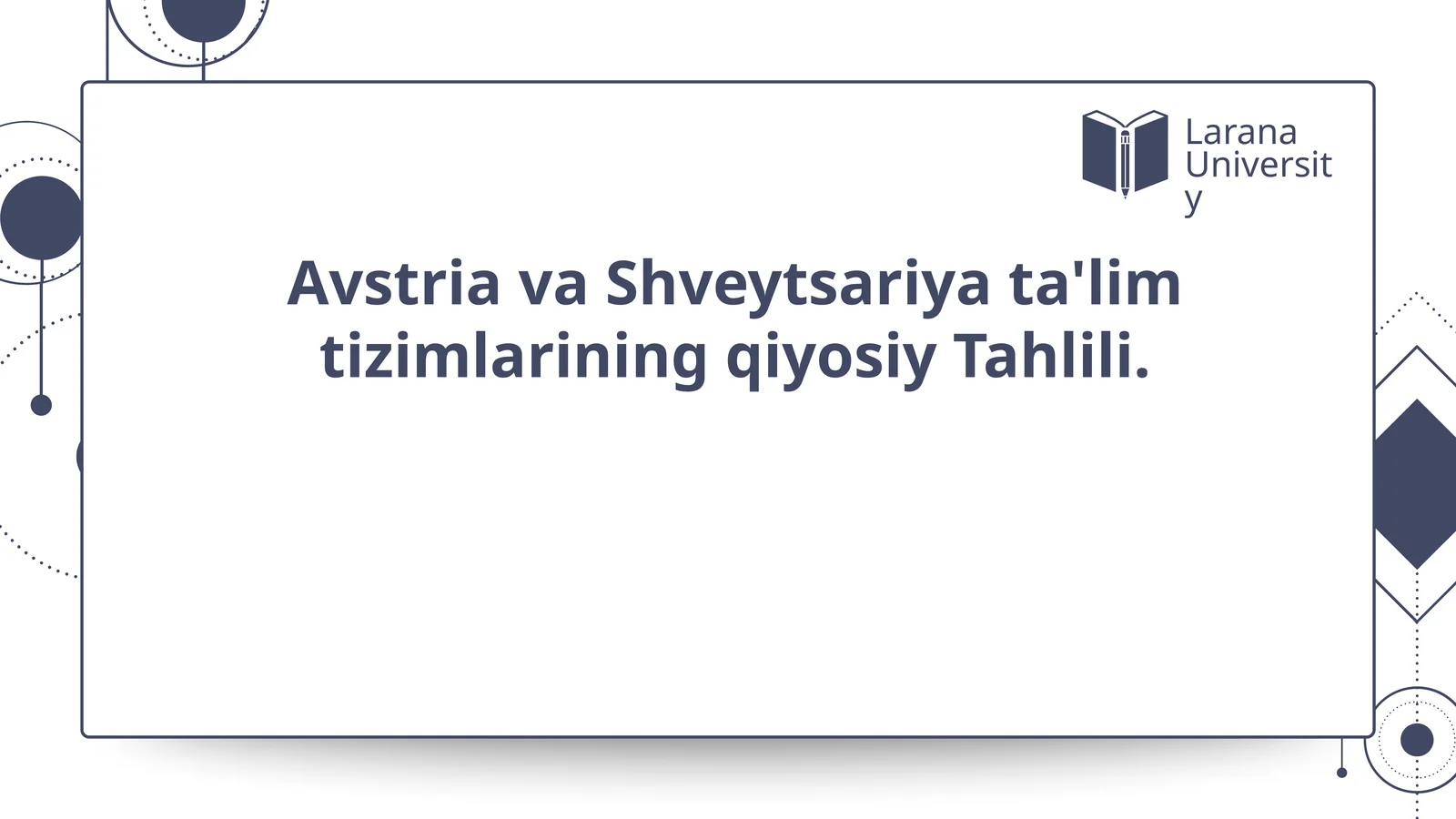 AvstriavaShveytsariyata'limtizimlariningqiyosiyTahlili