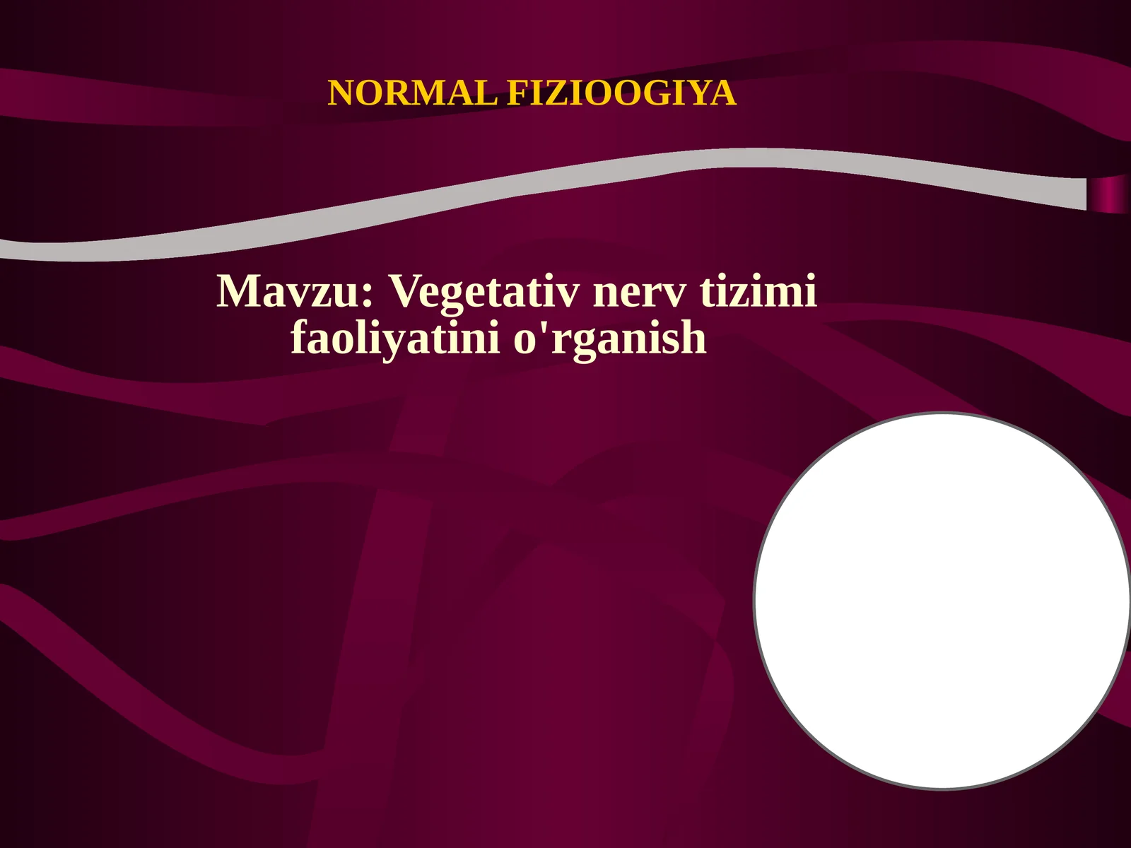 NORMALFIZIOOGIYA