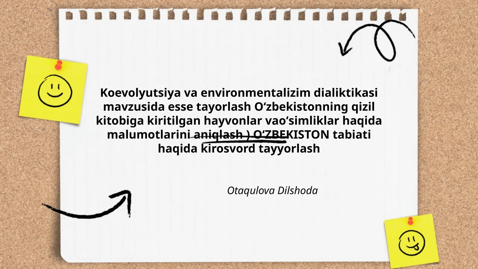 Koevolyutsiya va environmentalizim dialiktikasi