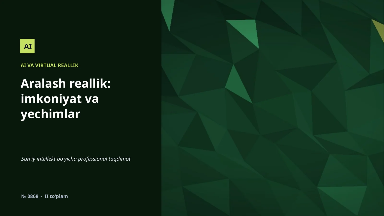 AI VA VIRTUAL REALLIK