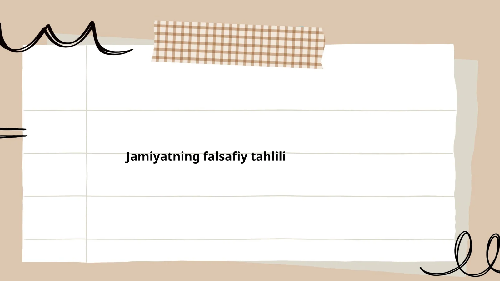 Jamiyatning falsafiy tahlili