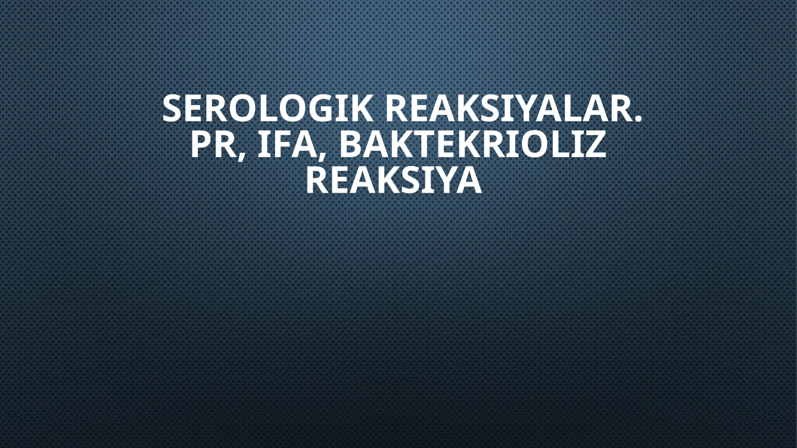Presipitatsiyareaksiyasi