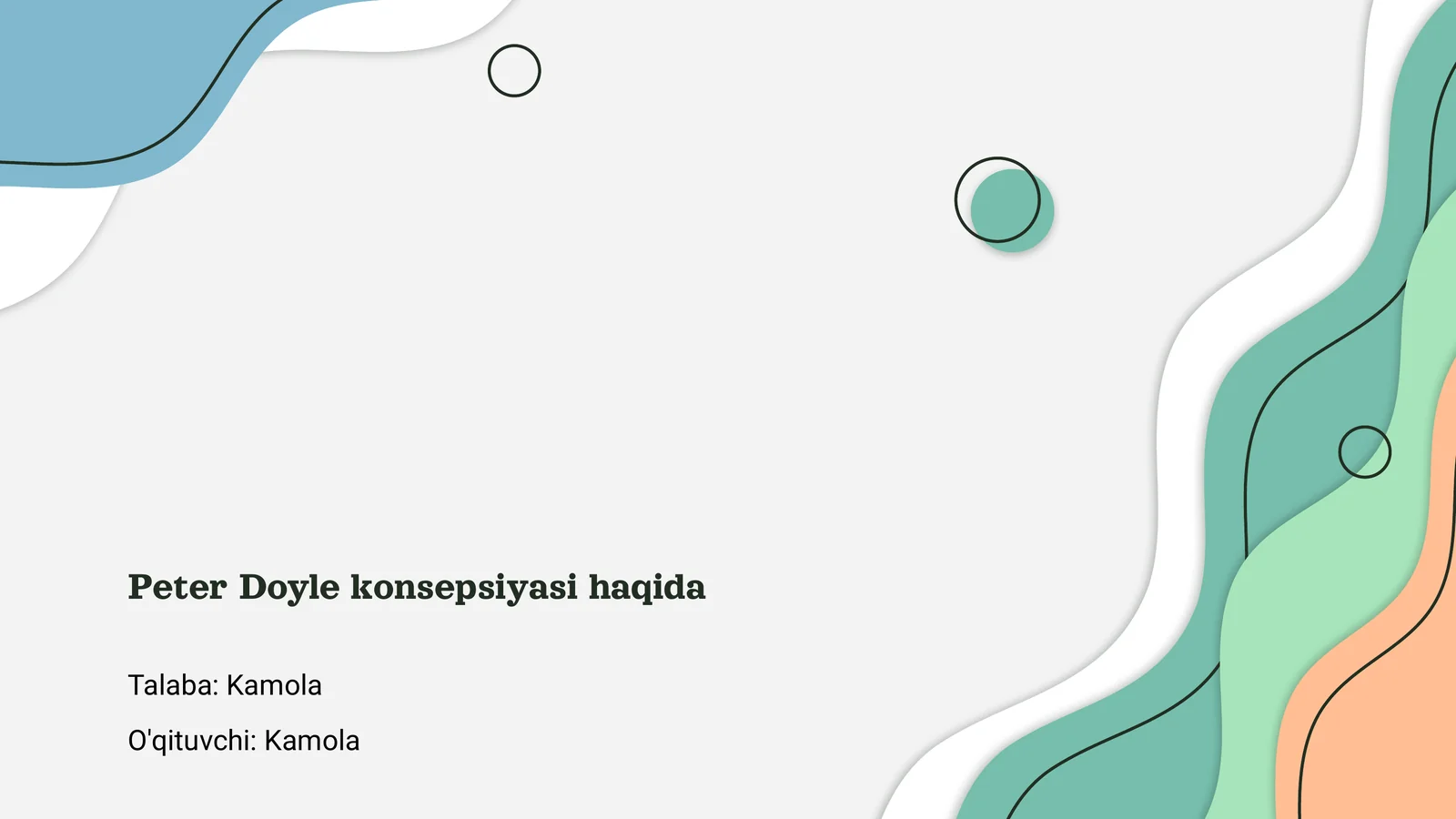 Peter Doyle konsepsiyasi haqida
