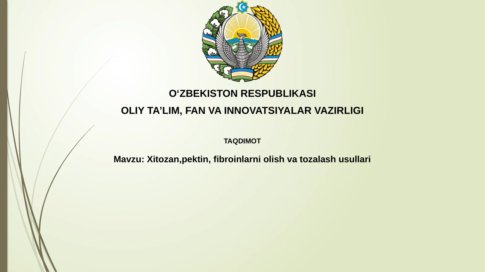 Xitosan, Pektin va Fibroinni Olish Manbalari va Usullari