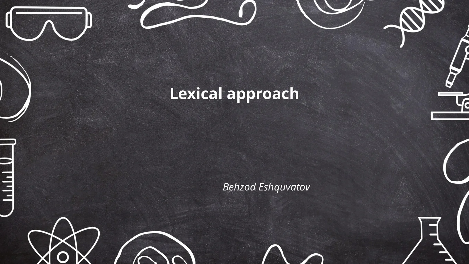 Lexical approach