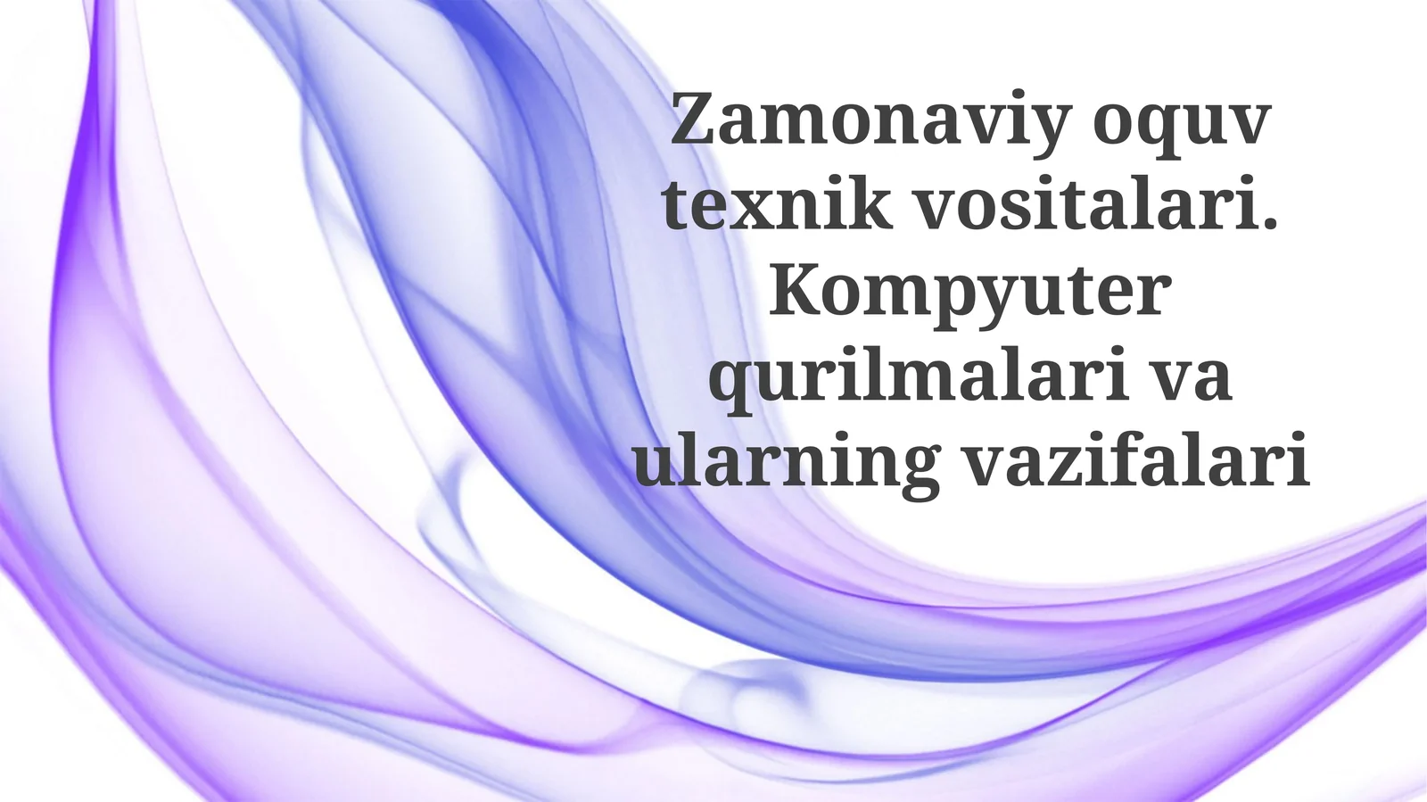Kompyuter qurilmalari va ularning funksiyalari