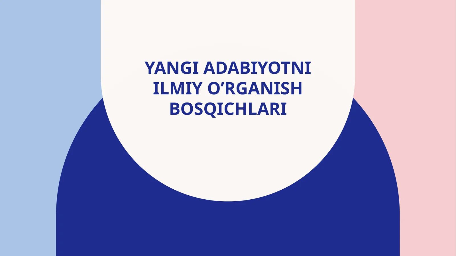 Yangi adabiyotni ilmiy o’rganish bosqichlari.