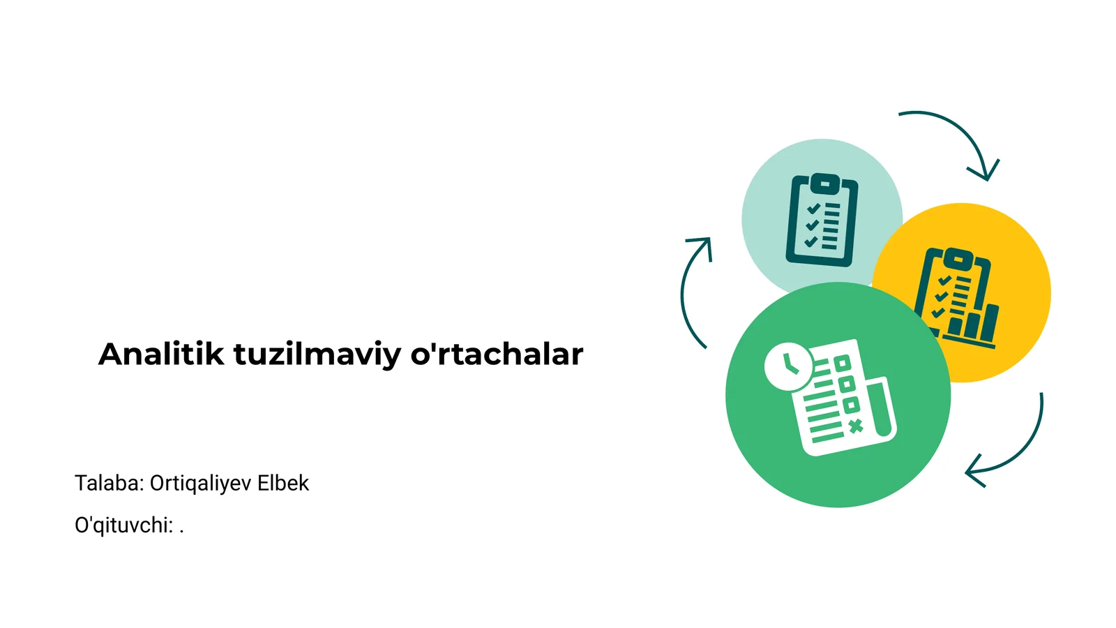 Analitik tuzilmaviy o'rtachalar