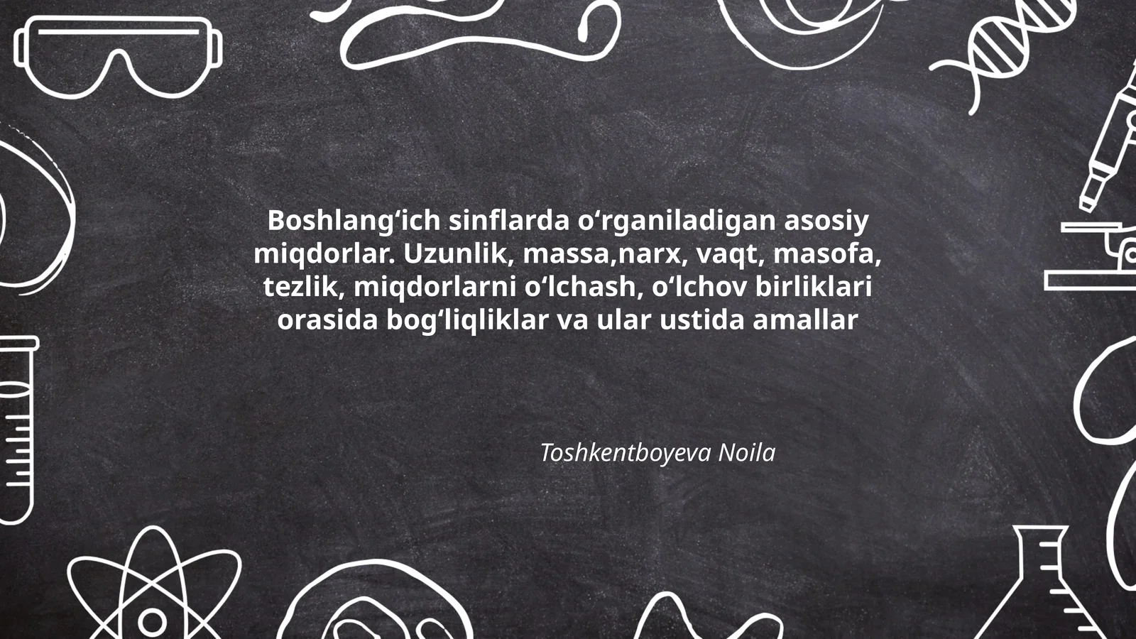 Asosiy miqdorlar
