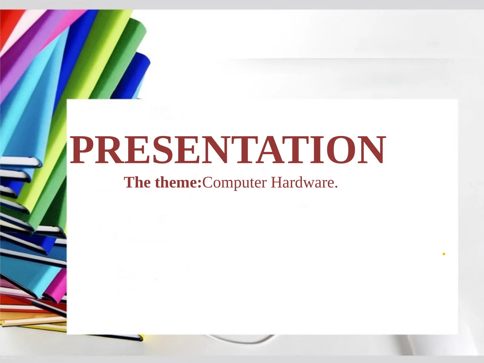 Taqdimotlar: Kompyuter Qurilmalari