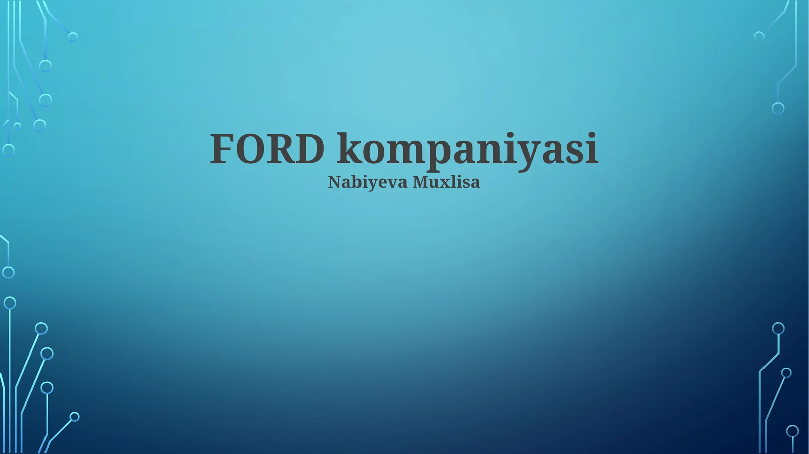 Ford Motor kompaniyasi
