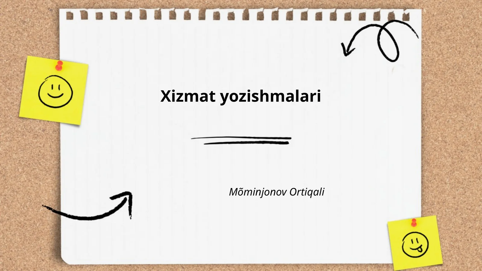 Xizmat yozishmalari