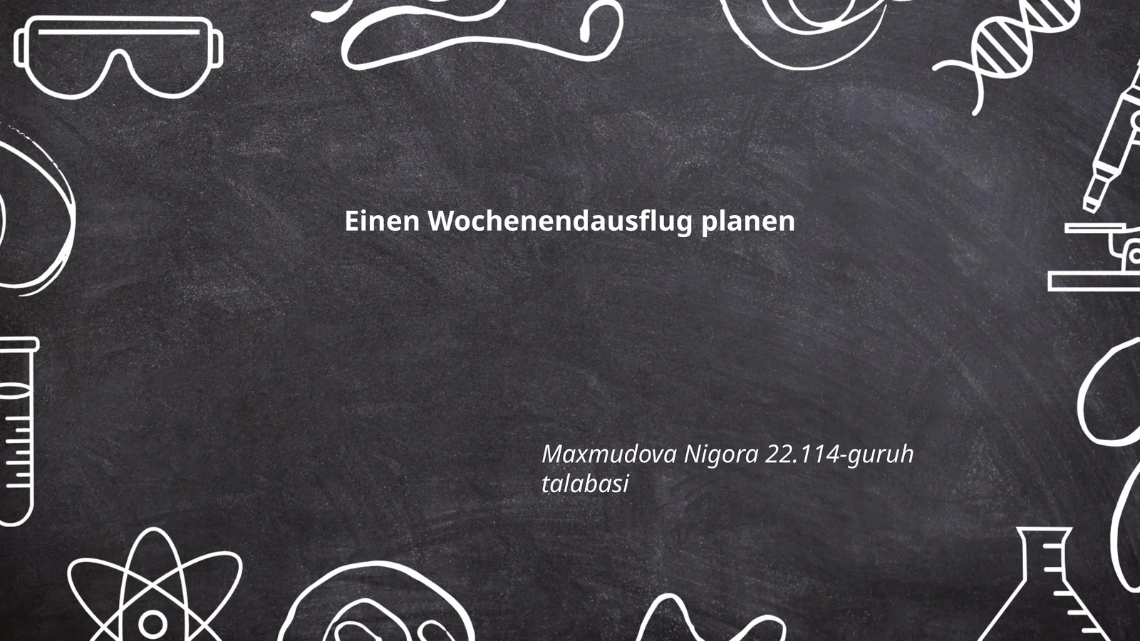 Einen Wochenendausflug planen