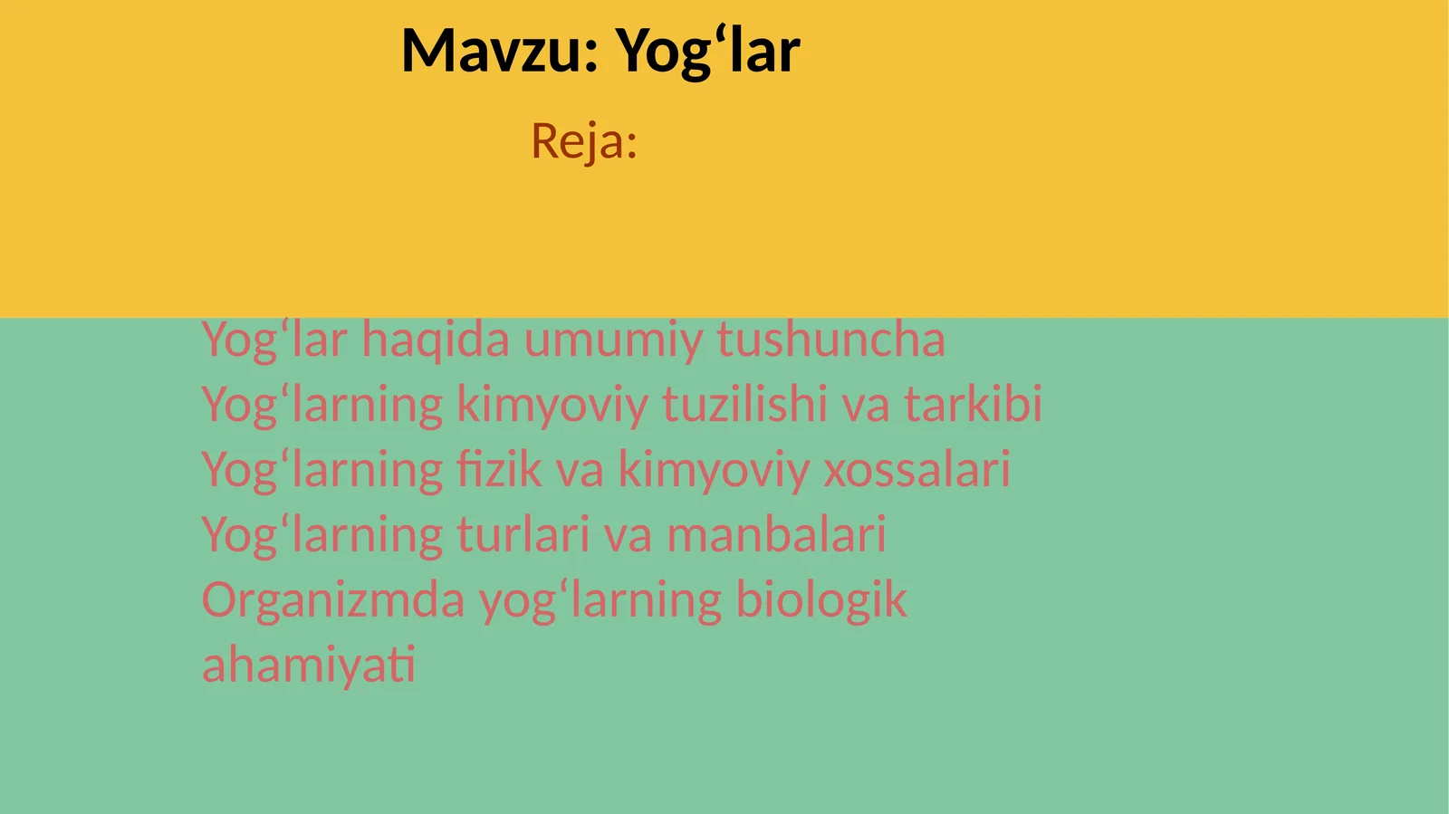 Yogʻlar