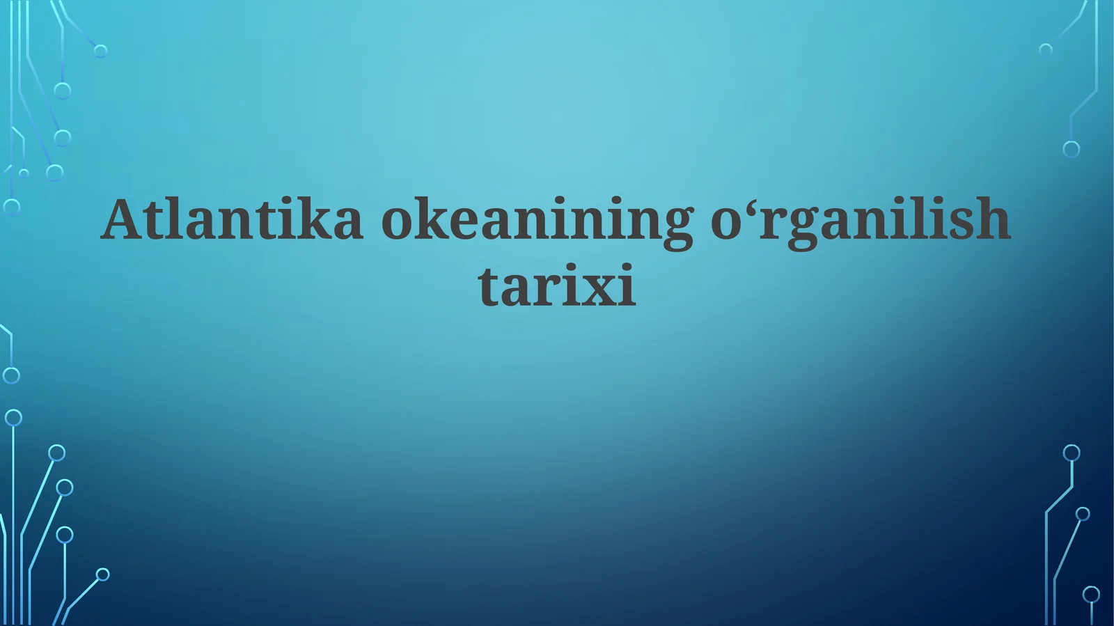 Atlantika okeanining oʻrganilish tarixi