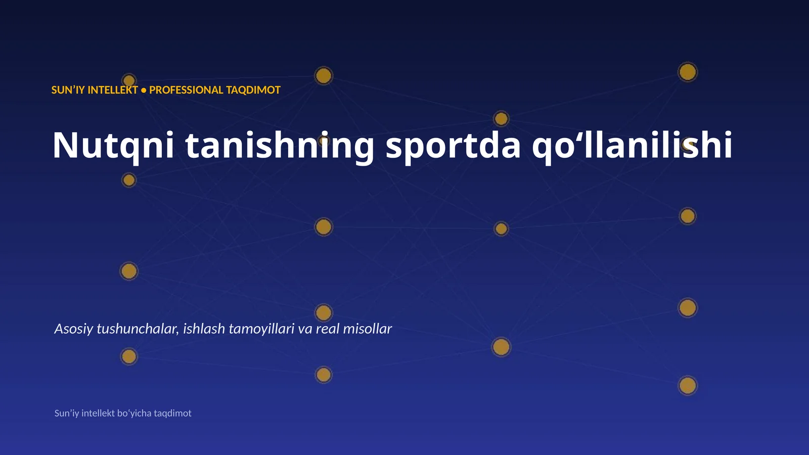 Nutqni tanishning sportda qoʻllanilishi