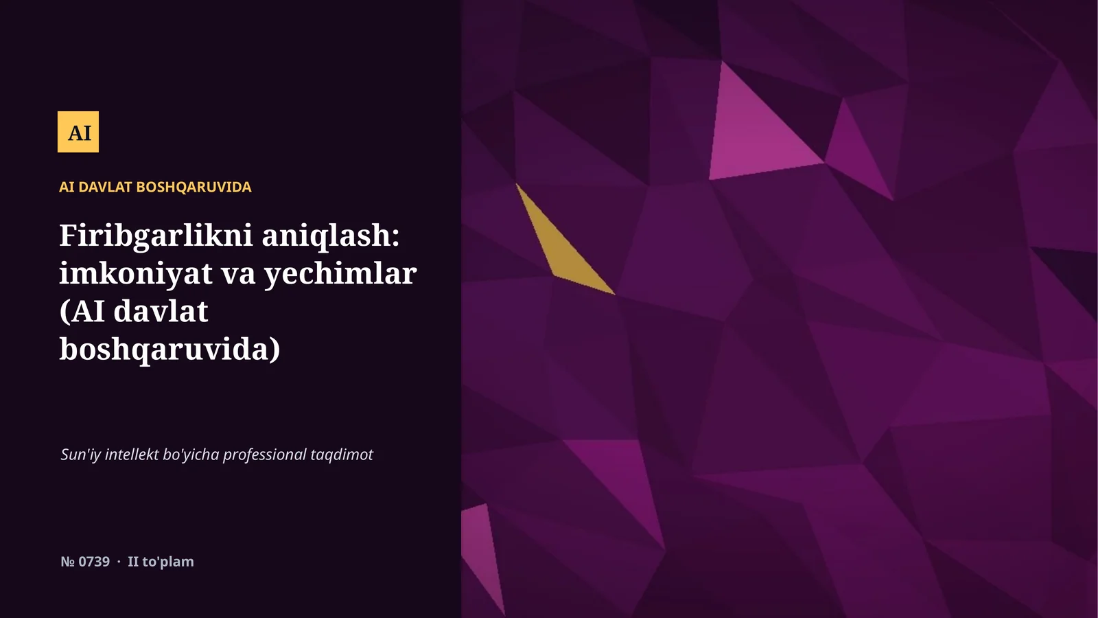 AI DAVLAT BOSHQARUVIDA