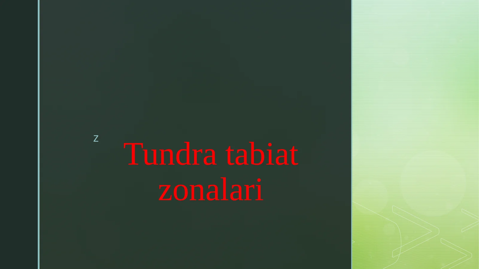 Tundra tabiat zonalari