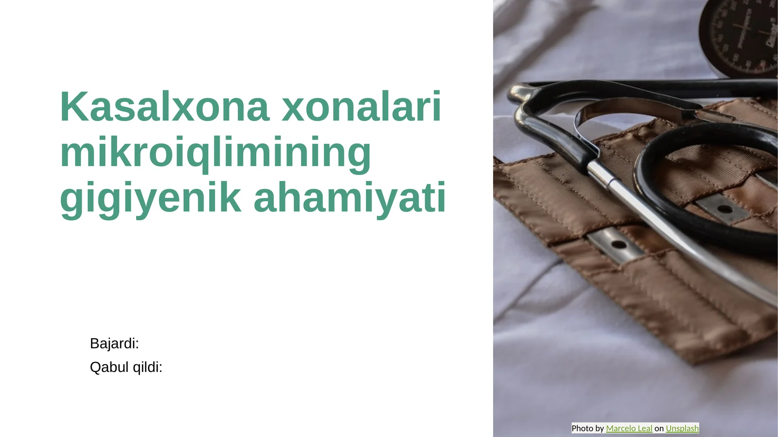 Kasalxona xonalari mikroiqlimining gigiyenik ahamiyati
