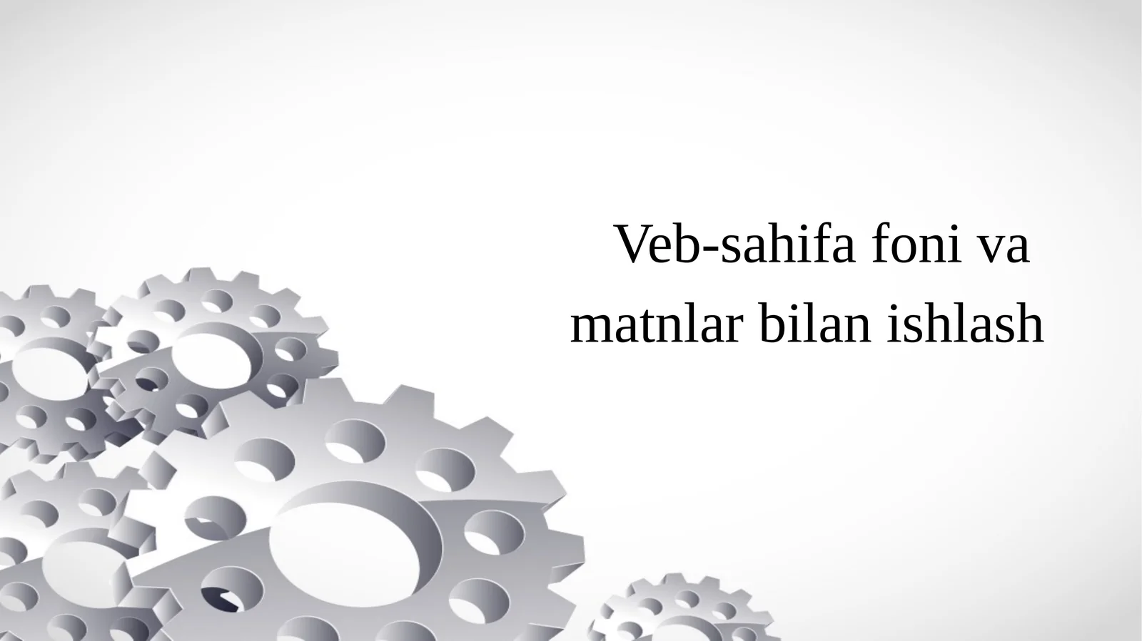 "Veb-sahifaga ro'yxat va rasmlar joylashtirish"