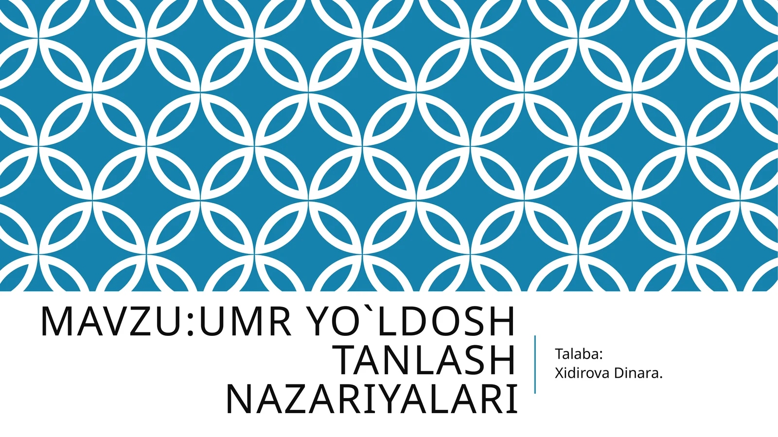 Umryo`ldoshtanlashnazariyalari