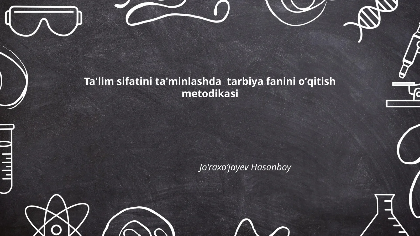 Tarbiya fanini oʻqitish metodikasi