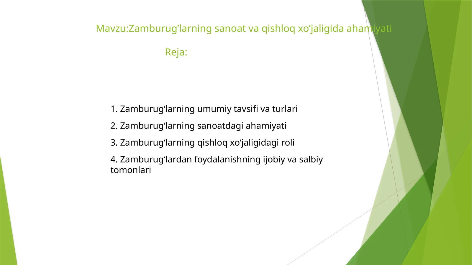 Zamburug’larning sanoat va qishloq xo’jaligida ahamiyati