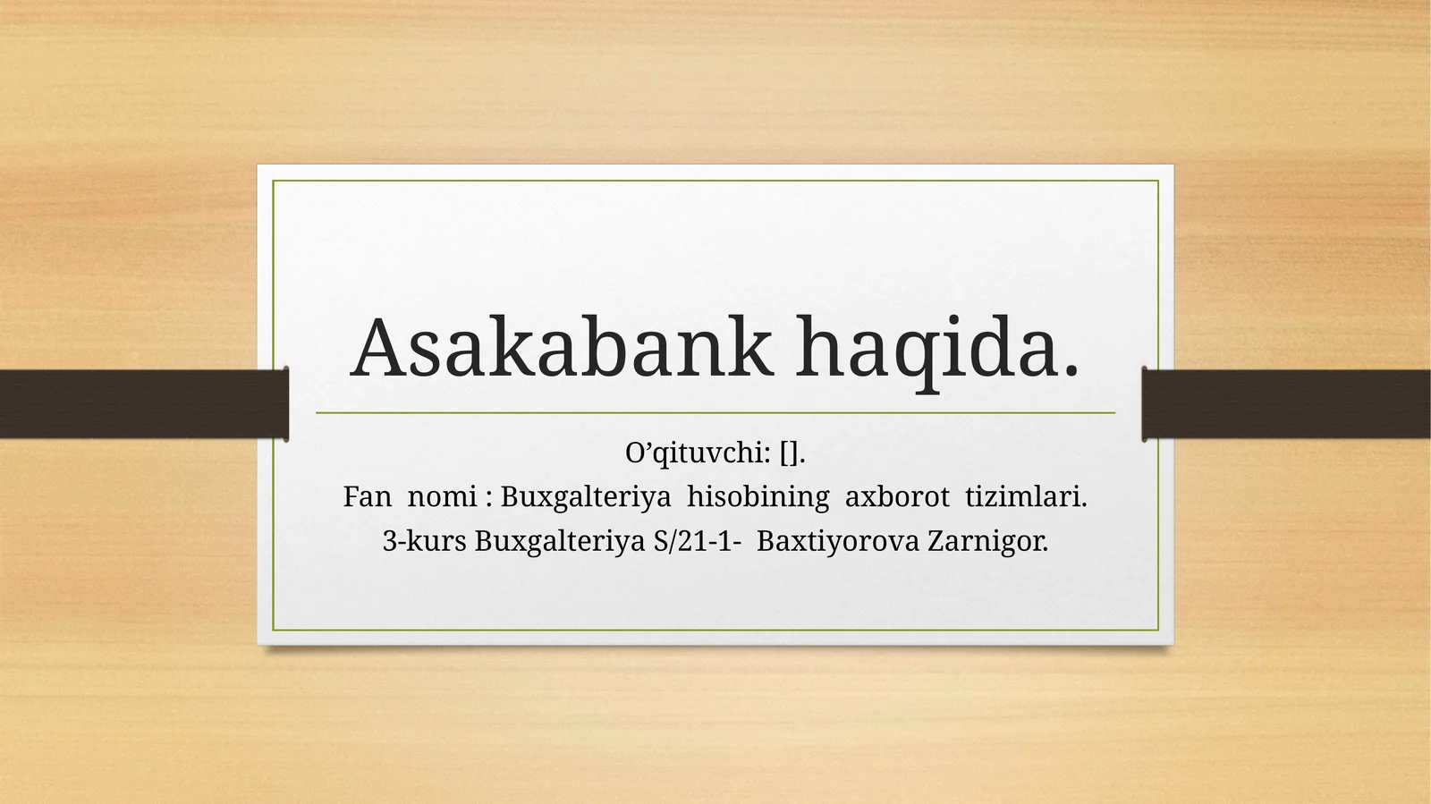 Asakabank haqida