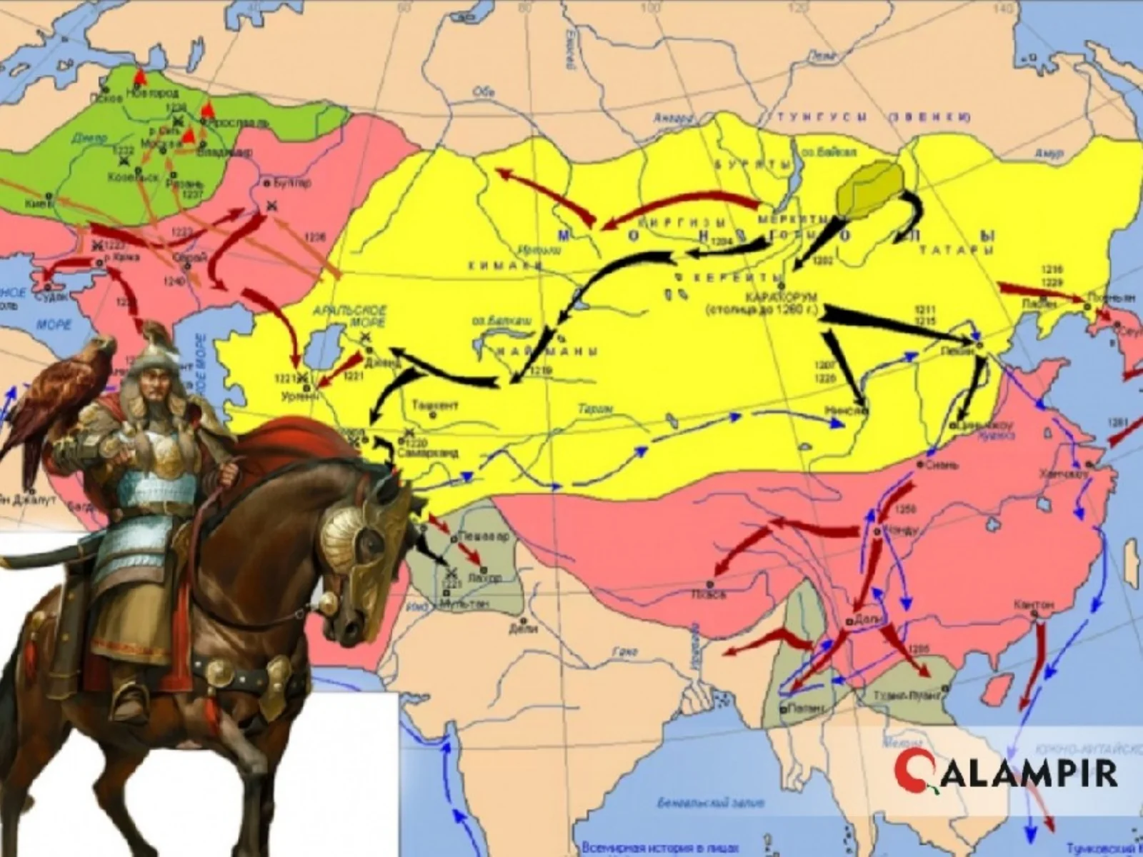 Moʻgʻullar istilosi XIII asrda Chingizxon