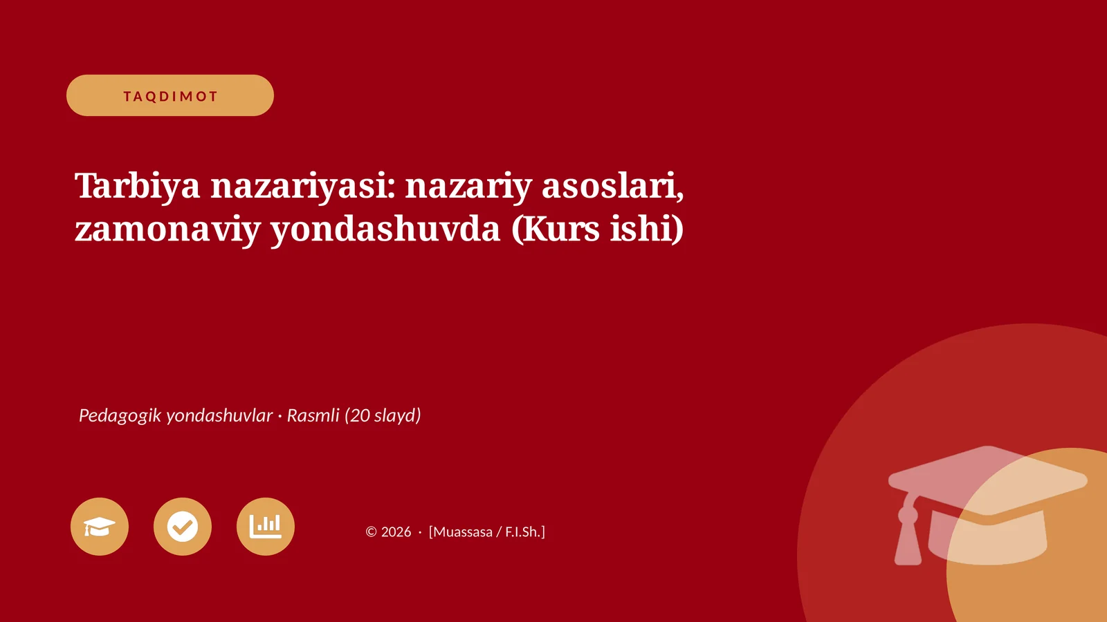 Tarbiya nazariyasi: nazariy asoslari, zamonaviy yondashuvda