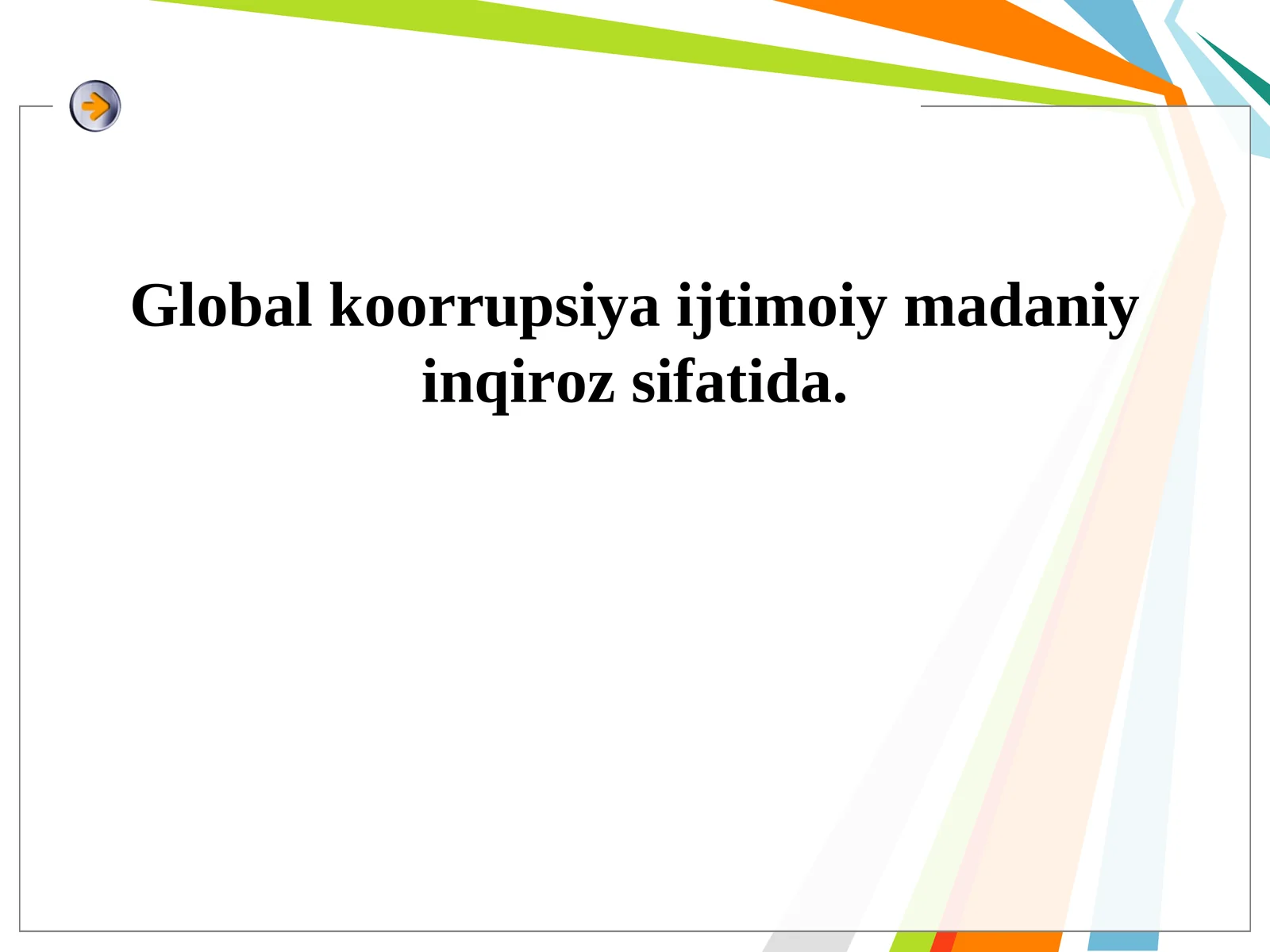 Korruptsiyaga qarshi kurash