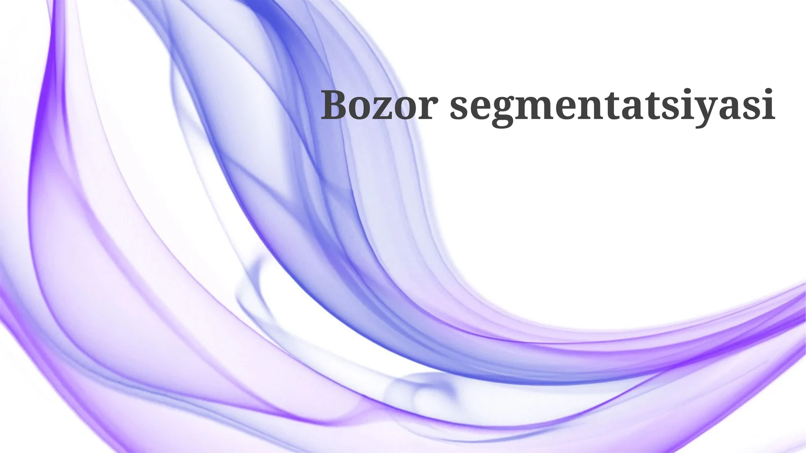 Bozorsegmentatsiyasi