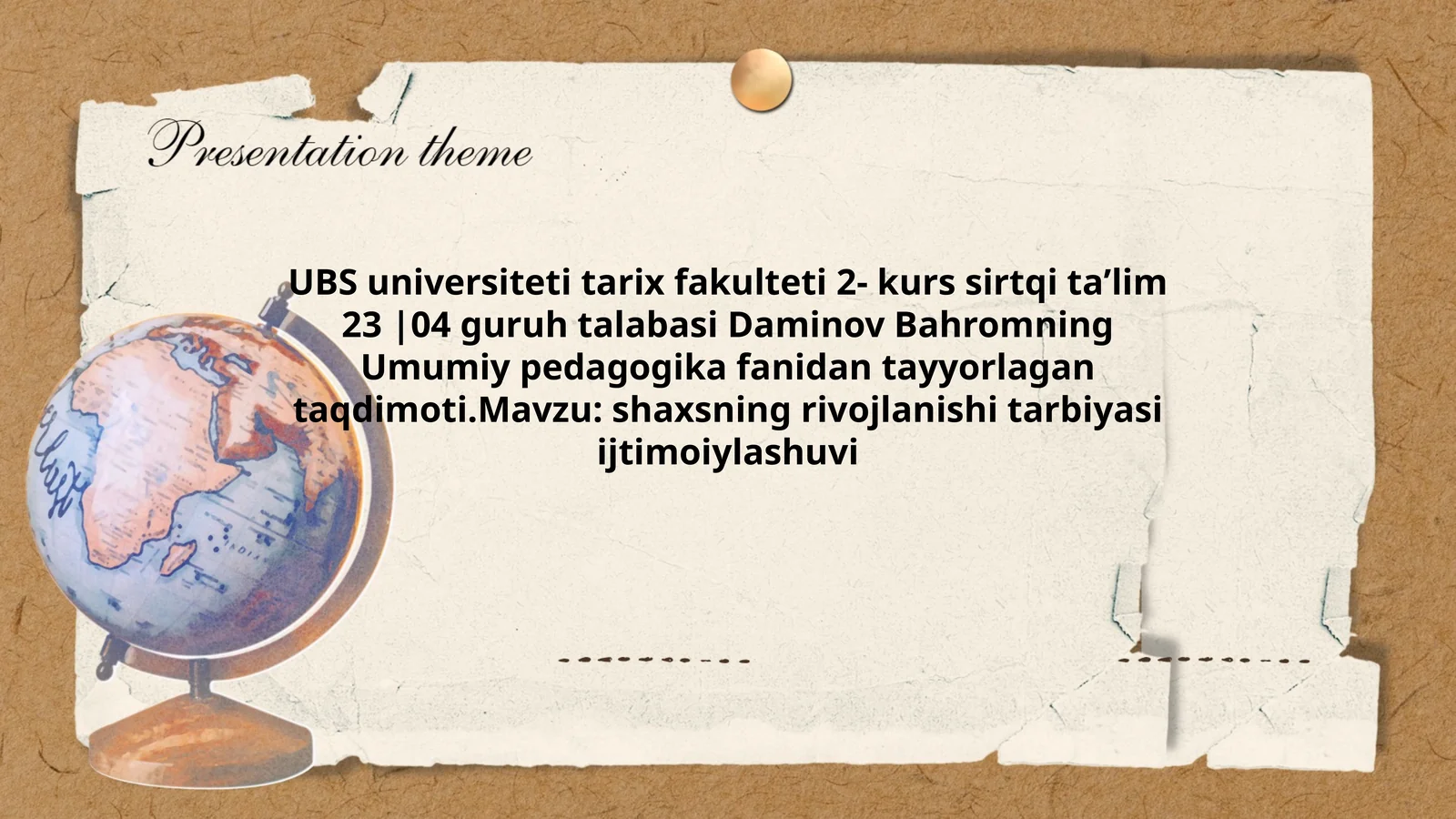 shaxsning rivojlanishi tarbiyasi ijtimoiylashuvi