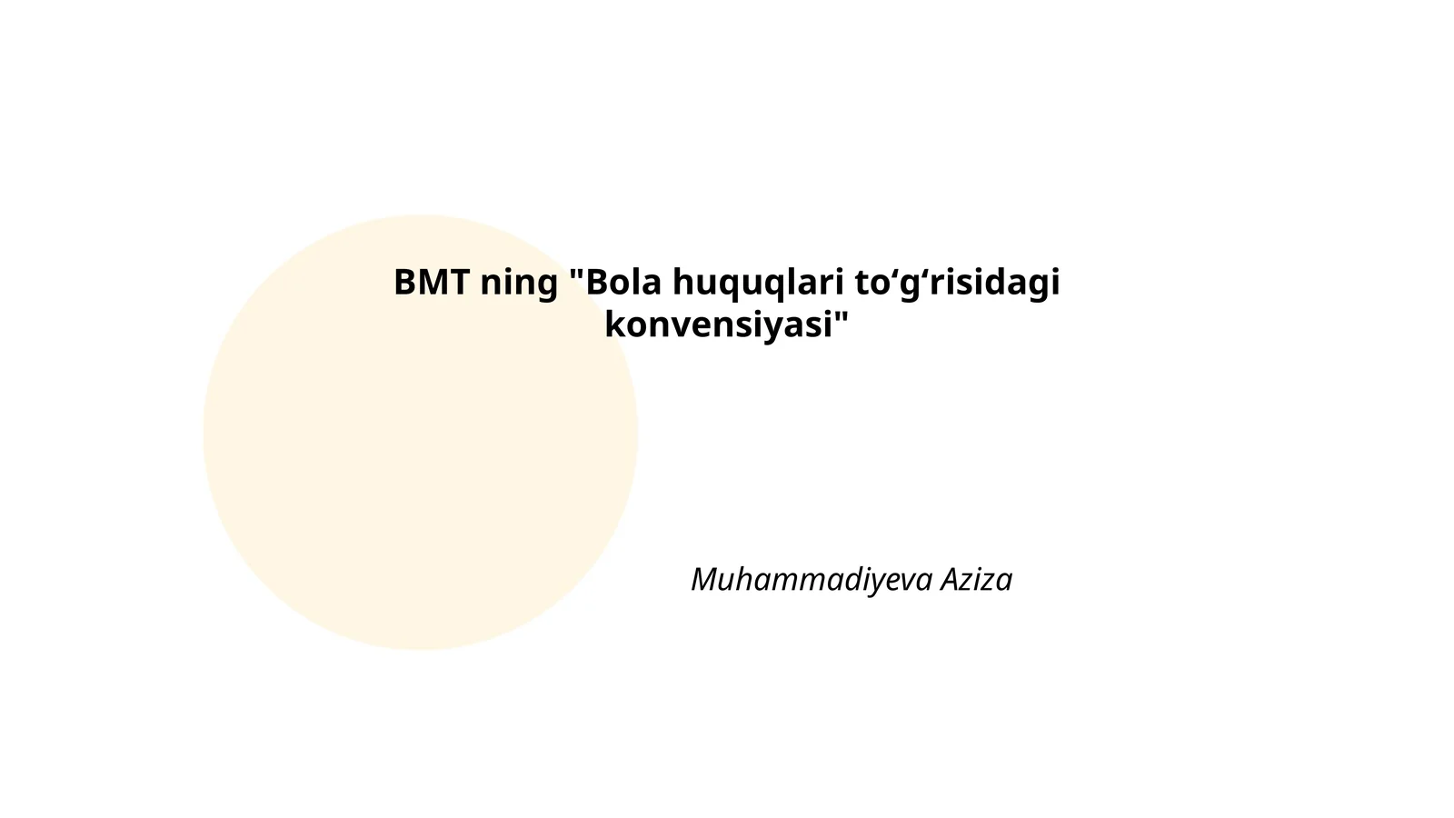 Bola huquqlari toʻgʻrisidagi konvensiyasi