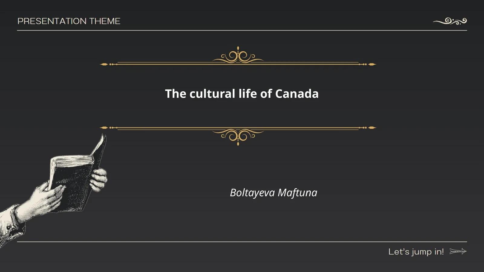 The cultural life of Canada