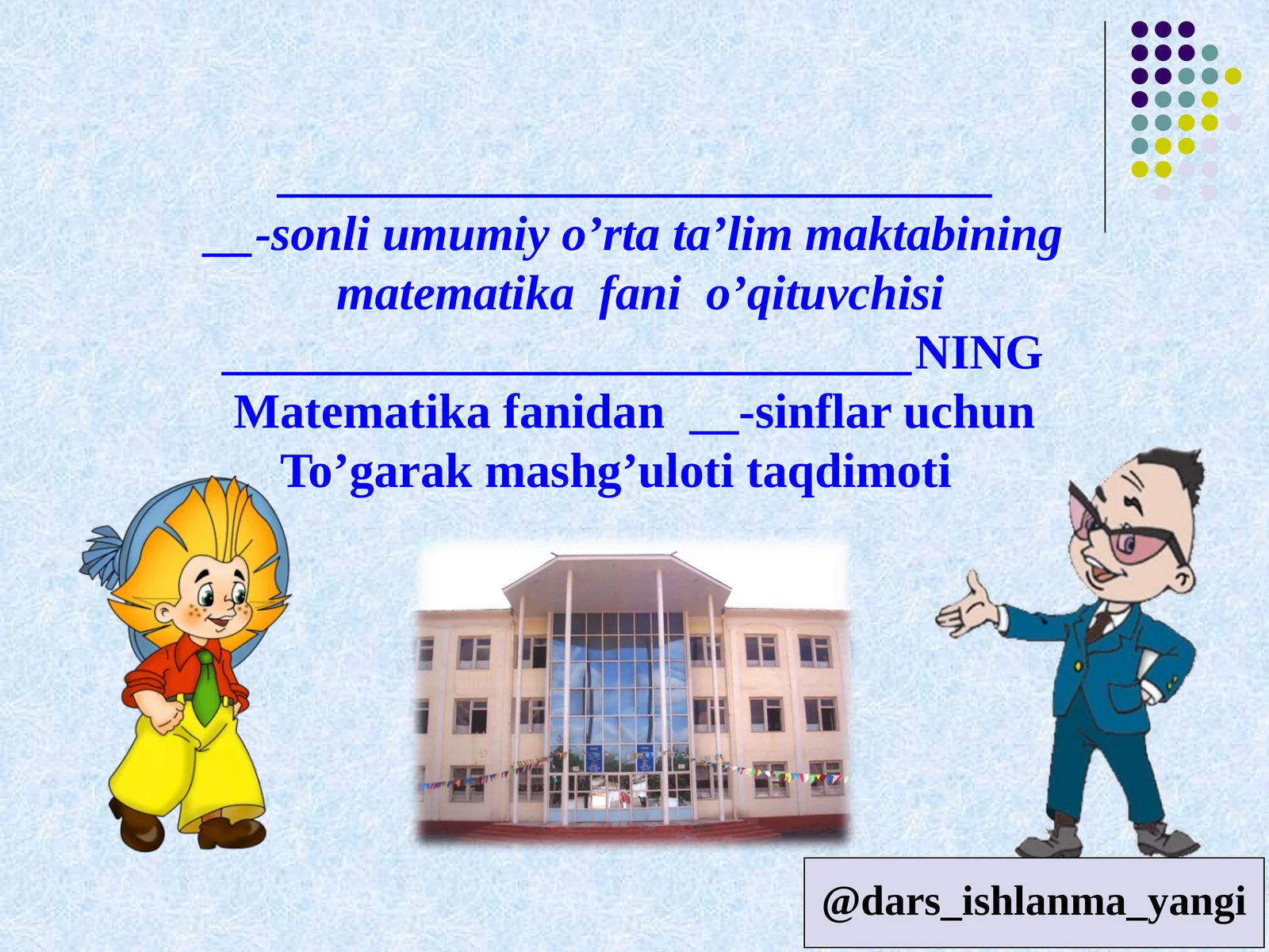 Matematika fanidan darslar